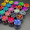 Paillettes hexagonales 1mm pour fabrication de leurres