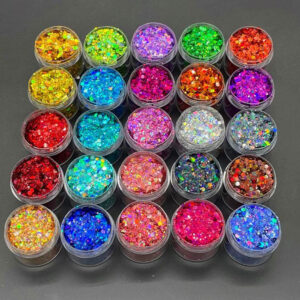 Paillettes grosses 1mm 4 Paillettes holographiques effet écaille pour leurres artisanaux